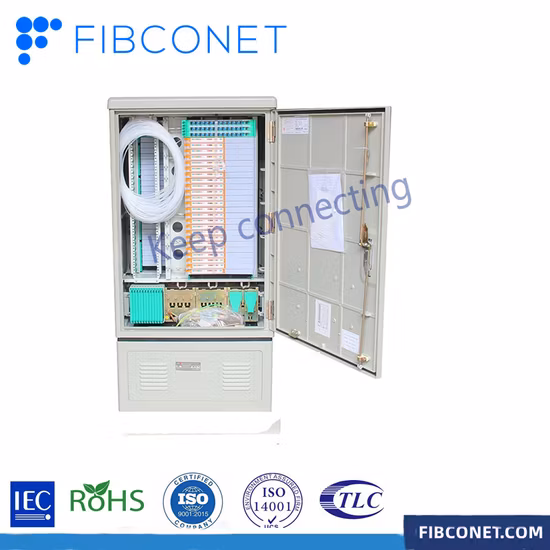 FTTH ODF 144 288 576 Core SMC-Kabel Cross Connect Kommunikationsausrüstung Glasfaserschrank für den Außenbereich
